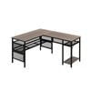 Costway Corner Computer Desk Pc Workstation W/adjustable Shelf & Cpu Stand Home Office