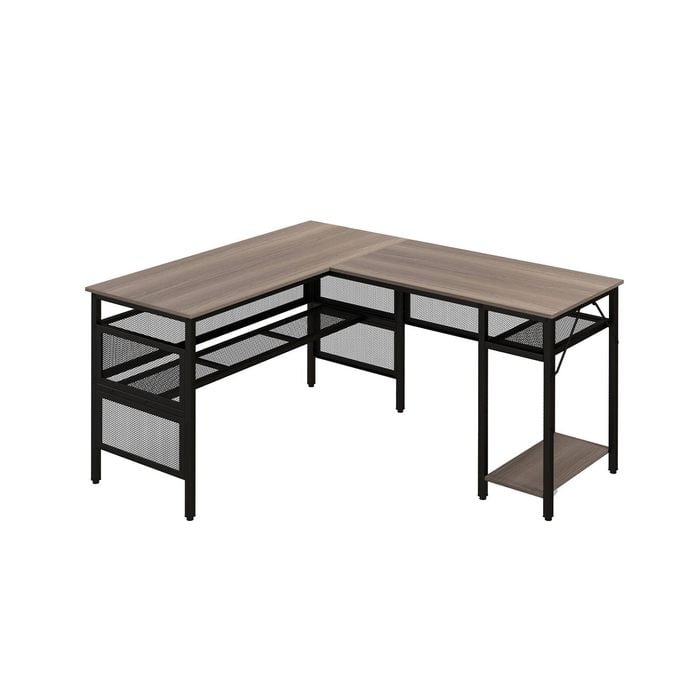 Costway Corner Computer Desk Pc Workstation W/adjustable Shelf & Cpu Stand Home Office