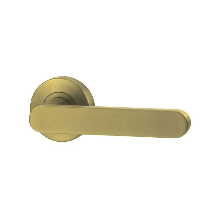 Lockwood Satin Brass Vivid Designer Passage V3 Lever