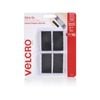 VELCRO Brand 25 x 50mm Black Stick On Hook And Loop Tape - 6 Pack