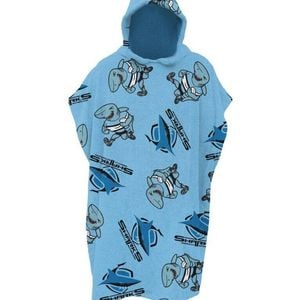 NRL Youth Hooded Towel - Cronulla Sharks - Kids - Beach Bath - OSFM