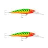 2x Rapala 11cm Saltwater X Rap Deep Hardbody Fishing Lures - Orange Head FT