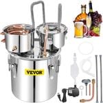 Vevor Water Alcohol Distiller,50L w/Thumper Keg & Water Pump