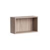 Kaboodle 600-699mm Silver Ash Customisable Shallow Slimline Open Shelf