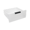 Lugna White External Drawer - To Suit 450 x 380mm