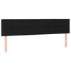vidaXL LED Headboard Black 160x5x78/88 cm Fabric Bedhead Bed Header Frame Base