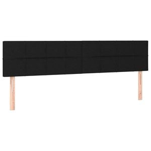 vidaXL LED Headboard Black 160x5x78/88 cm Fabric Bedhead Bed Header Frame Base