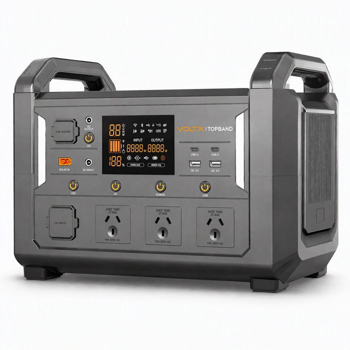 VoltX 1200W Portable Power Station 1152Wh LiFePO4 – Long Runtime Solar Generator for Camping & Home Backup