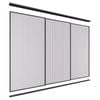 Lugna 2400 x 2701-3600mm Black VJ Panels Wardrobe Triple Sliding Doors