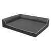 Pawz Orthopedic Dog Bed L-Shape Light Large Grey