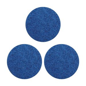 3pk Glomesh Regular Speed Cleaning Light Scrubbing Machine Floor Pad Blue 300mm