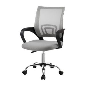 Artiss Mesh Office Chair Lumbar Support Mid Back Ergonomic Computer Chair Grey