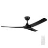 Brilliant 132cm Black Matt Duque 3 Blade DC Ceiling Fan With Remote
