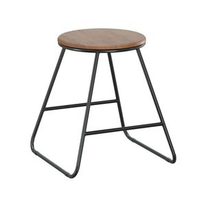 Marquee 400 x 400 x 450mm Black Industrial Acacia Coffee Stool