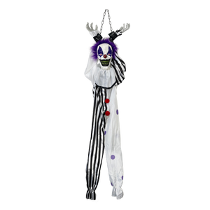 Galah 1.7m Halloween Hanging Animatronic Clown