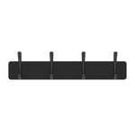 Mode 4 Black Hooks On Black Board Hat And Coat Rack
