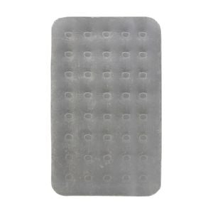 Wildtrak 191x137cm Double Coil Beam Flocked Airbed Camping Outdoor Bedding Grey