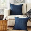 CottonMore 2pcs of Seersucker Cushion Covers Navy 45x45cm