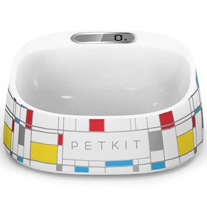 Petkit Smart Digital Pet Antibacterial Bowl Scale Mondrian Print