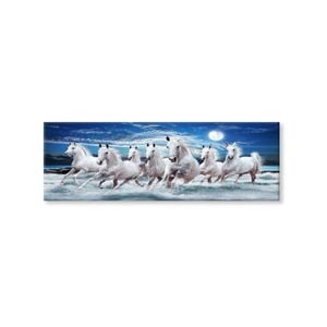 Horses Running Print 100% Australian Made 180x60 (Stretched Canvas)