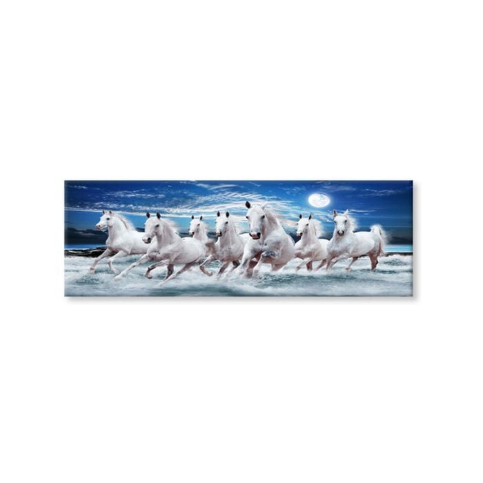 Horses Running Print 100% Australian Made 180x60 (Stretched Canvas)