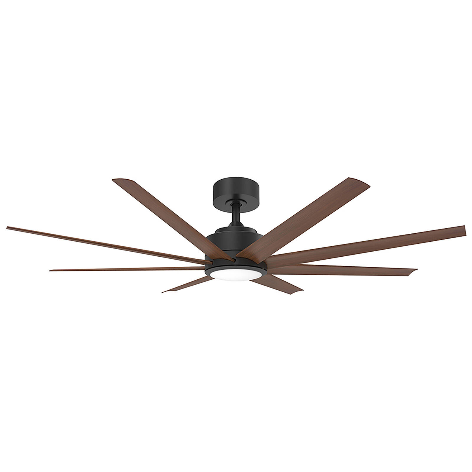 Vencha Titanic RWS Tri-Control 1830mm ABS Blades DC Ceiling Fan with light - Black/Mahogany product image