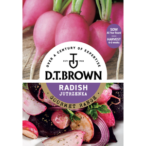 D.T. Brown Gourmet Radish Jutrezenka Seeds