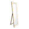 Elegant Collections Free Standing Country Gold Beaded Mirror
