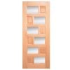 Woodcraft Doors 2040 x 820 x 40mm Clear Safety Entrance Door F63