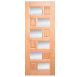 Woodcraft Doors 2040 x 820 x 40mm Clear Safety Entrance Door F63