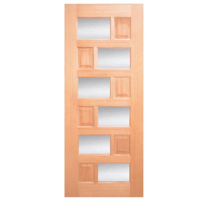 Woodcraft Doors 2040 x 820 x 40mm Clear Safety Entrance Door F63