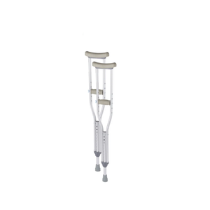 Days Aluminium Underarm Crutches, Adult, Adjustable Height 114-135cm, Pair