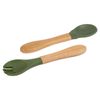 Tiny Dining Bamboo Baby Weaning Fork & Spoon Set