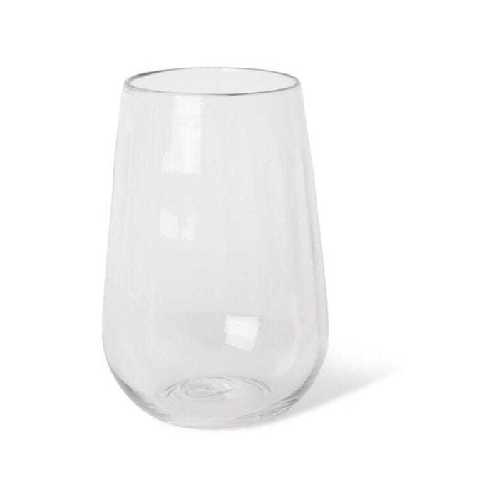 E Style 26cm Glass Demi Flower Vase Decor - Clear