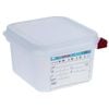 Araven Gastronorm Food Storage Containers Airtight Polypropylene 1/6 Gn 1.7l 100mm 4 Pack
