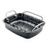 Gourmet Non-stick Carbon Steel Roaster With Rack 40x34x9.5cm Baccarat