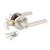 Ikonic Brushed Nickel Fellino Entry Lever Set