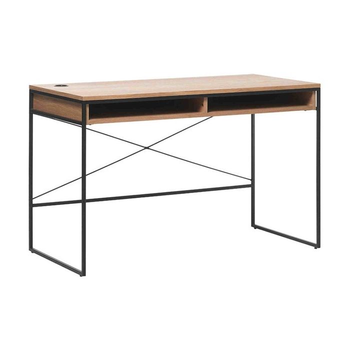 Modern Furniture RIVOLI Study Desk 120cm - Natural Oak & Black