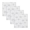 4pc Rayell Ceramic Printed Coasters Paradise's Palms Grey