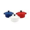 3pc Chasseur Celebration Cocotte Set Ovenproof/Microwave Safe Cookware Assorted