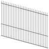 ProtectorAl 1201 - 2400 x 1800mm Palladium Silver Raked 16-30º Picket Top Pool Fence Panel