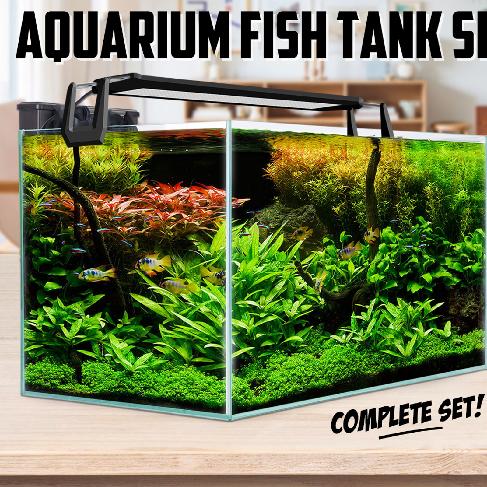 Dynamic Power Aquarium Fish Tank 70L Starfire Glass Bunnings Australia