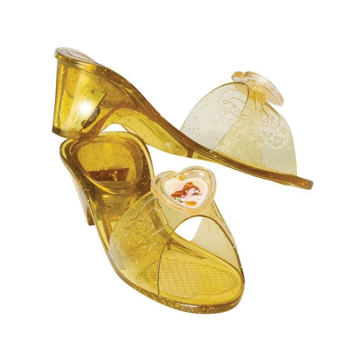 Wizard Of Oz Size 3+ Belle Light Up Jelly Shoes Kids/Girls Costume Accessory