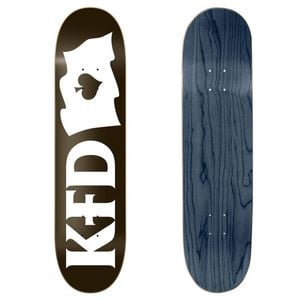 Kfd Logo Adventure Skateboard Deck Epoxy Flagship Black Deck Width 8.25in