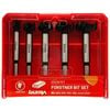 Ultra 5 Piece Tungsten Carbide Tipped Forstner Bit Set