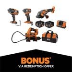AEG 18V FUSION/Brushless 4-Piece Heavy Machinery 5.0Ah Kit