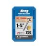 Kreg 32mm Zinc Coarse Thread MaxiLoc Head Pocket-Hole Screws - 250 Pack