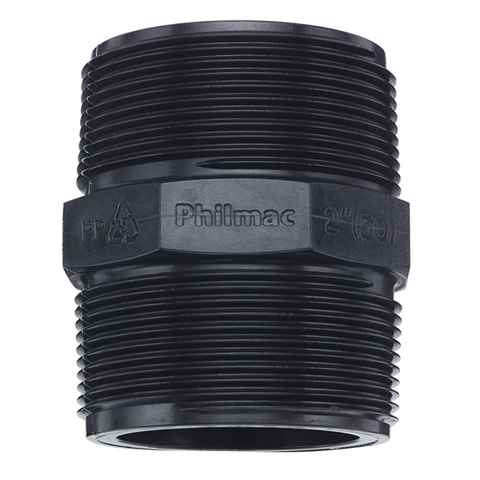 Philmac 1" BSP Thread Pipe Nipple