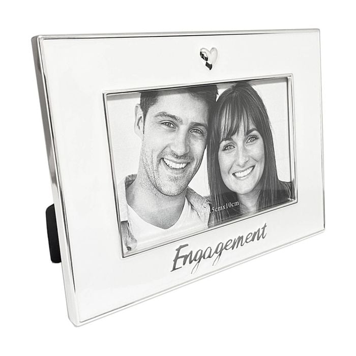 Gibson Gifts Pure White Engagement 6x4 Home Decor Photo Frames