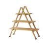 VegTrug 116 x 38.5 x 120cm Natural 3 Shelf A Frame Timber Plant Stand
